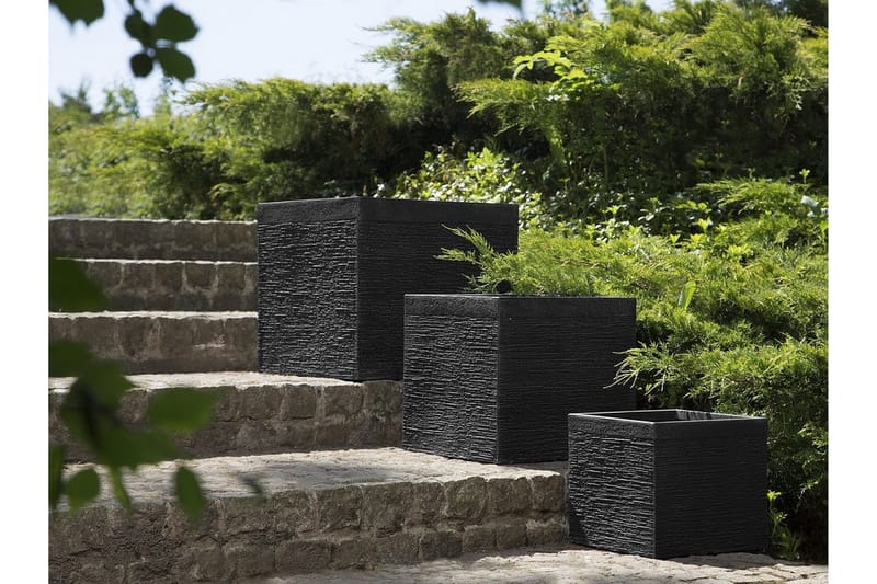 Paros Potte 50 cm, Sort