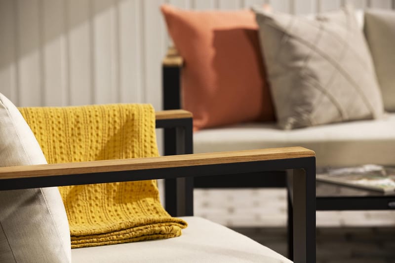 Aspvik Loungesæt - Sort/Teak - Have - Udendørs miljø - Altan & terrasse - Altanmøbler