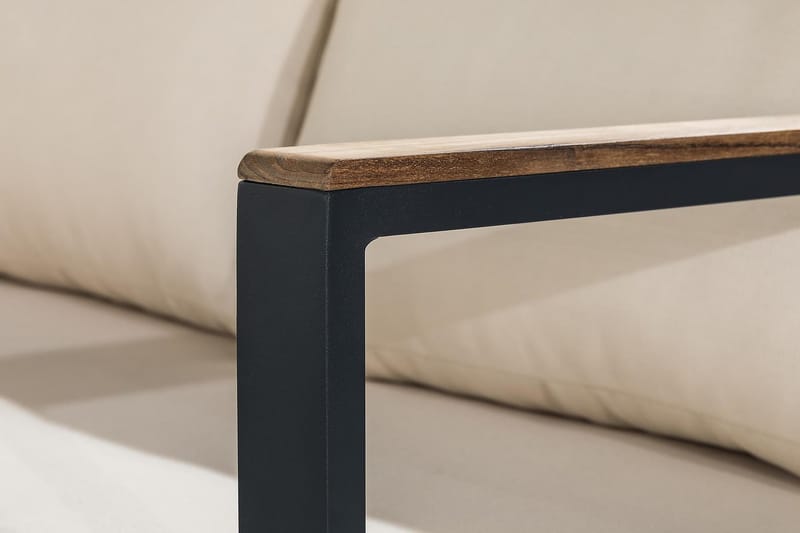 Aspvik Loungesæt - Sort/Teak - Have - Udendørs miljø - Altan & terrasse - Altanmøbler