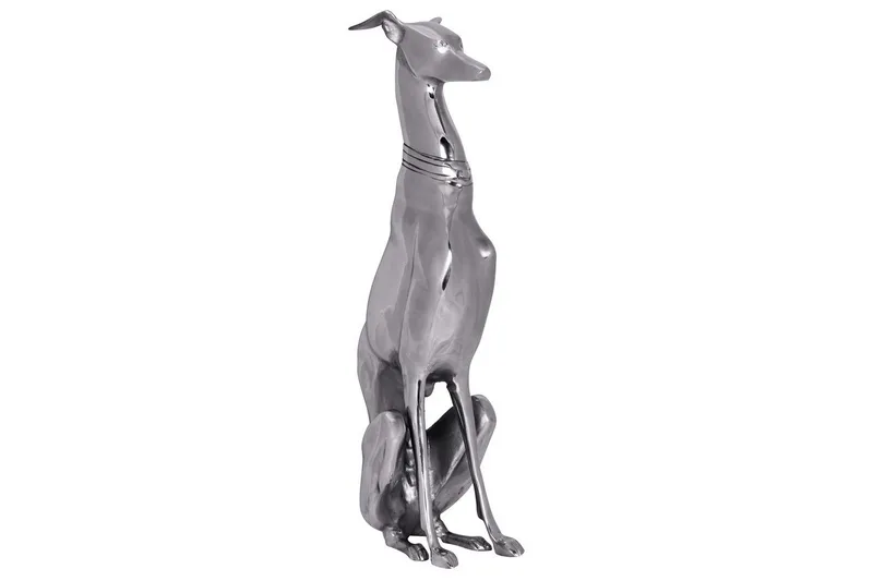 Dekorativ figur Wohnling Aluminium Hund Sølv Moderne, undefined