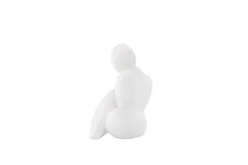 Floda Skulptur 9x14 cm - Hvid - Boligtilbehør - Dekoration - Pynteting - Skulptur