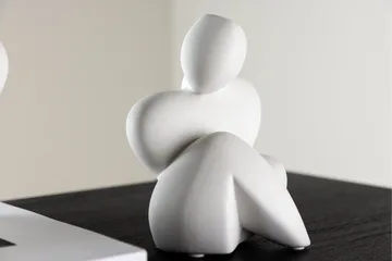 Floda Skulptur 9x14 cm - Hvid - Boligtilbehør - Dekoration - Pynteting - Skulptur