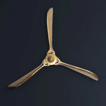 Ilvik vægdekoration Propeller 85x85 cm i metal - guld - Boligtilbehør - Dekoration - Pynteting - Skulptur