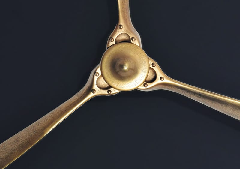 Ilvik vægdekoration Propeller 85x85 cm i metal - guld - Boligtilbehør - Dekoration - Pynteting - Skulptur