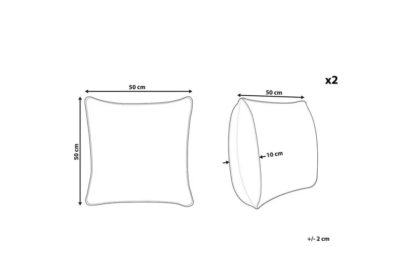 Pyntepuder Phusro sæt af 2 - Tekstiler - Pude & plaid - Udendørs puder