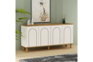 Salven Skulptur 150x73 cm - Eg/Hvid - Opbevaring - Opbevaringsmøbler - Skænke & sideboards