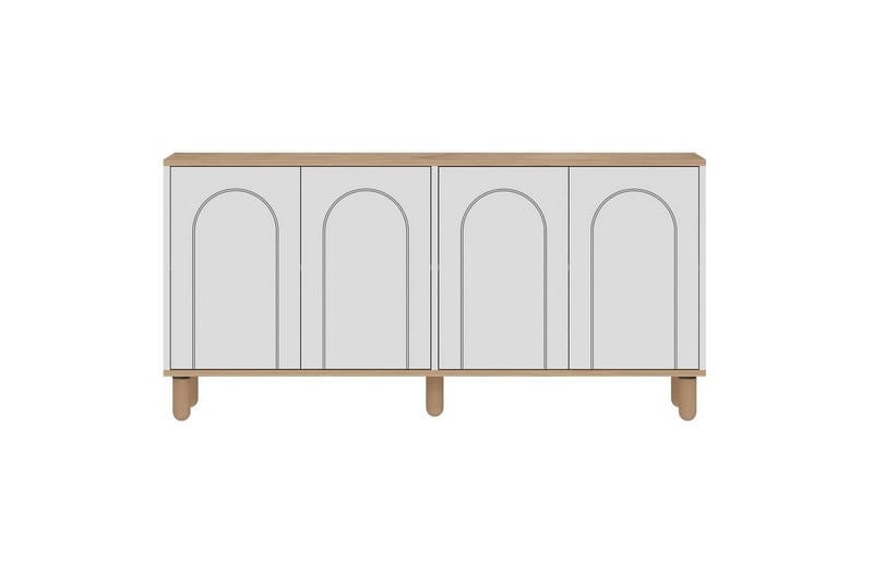 Salven Skulptur 150x73 cm, Eg/Hvid