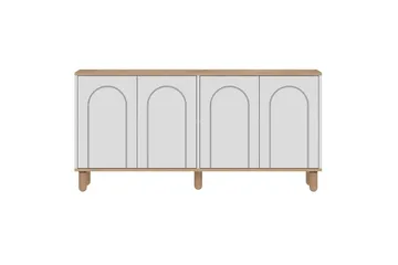 Salven Skulptur 150x73 cm - Eg/Hvid - Opbevaring - Opbevaringsmøbler - Skænke & sideboards