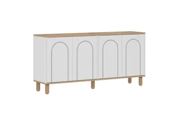 Salven Skulptur 150x73 cm - Eg/Hvid - Opbevaring - Opbevaringsmøbler - Skænke & sideboards