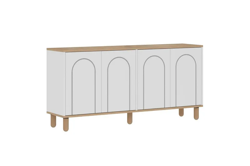 Salven Skulptur 150x73 cm - Eg/Hvid - Opbevaring - Opbevaringsmøbler - Skænke & sideboards