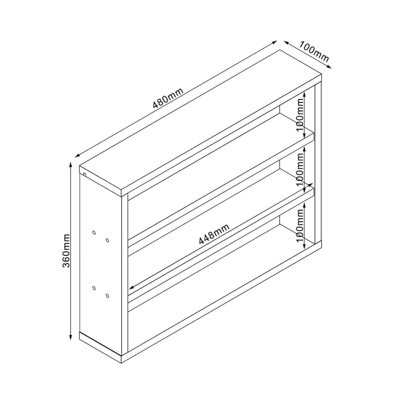 Shelf HOME4YOU - hvid - Boligtilbehør - Dekoration - Pynteting - Bogstøtte