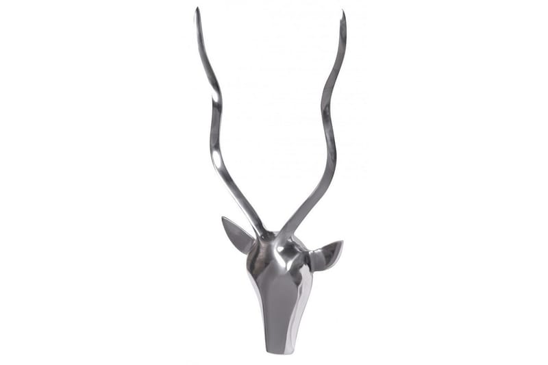 Vægdekoration Wohnling Antilope håndpoleret aluminium støbt vægmonteret industriel loft - Boligtilbehør - Dekoration - Pynteting - Skulptur