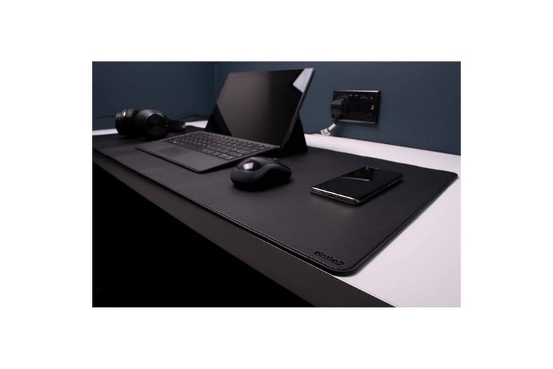 Skrivbordsmåtte Desire2 Vegansk Læder 400x900mm Sølv - Sølv - Boligtilbehør - Dekoration - Skriveunderlag