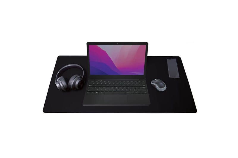 Skrivbordsmåtte Desire2 Vegansk Læder 400x900mm Sølv, Sølv