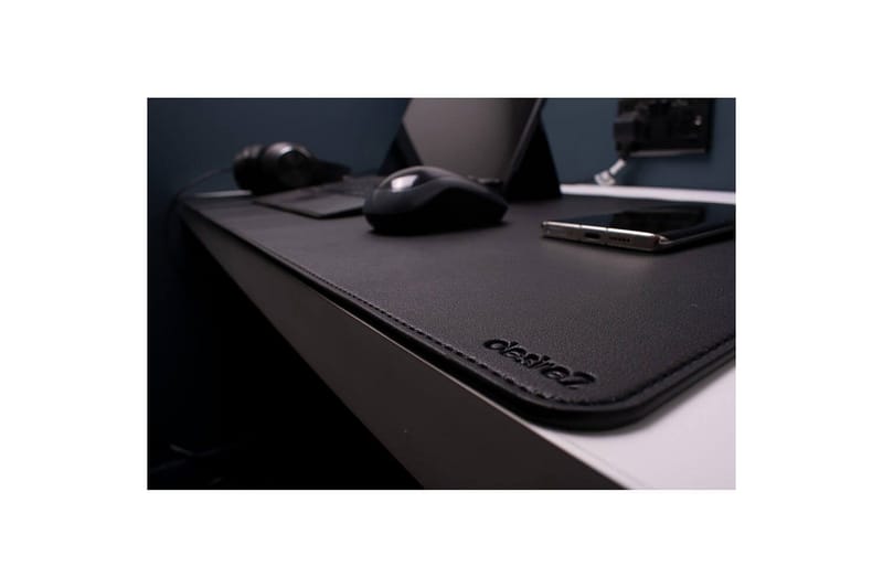 Skrivbordsmåtte Desire2 Vegansk Læder 400x900mm Sølv - Sølv - Boligtilbehør - Dekoration - Skriveunderlag