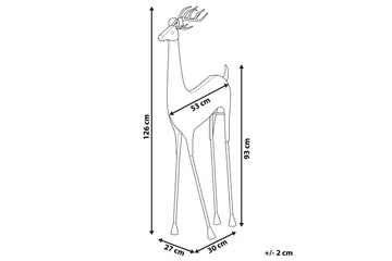 Takala Figur Rensdyr - Keramik/Guld - Boligtilbehør - Dekoration - Pynteting - Dekorationsfigur