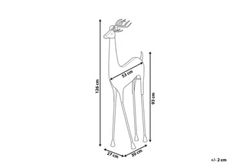 Takala Figur Rensdyr - Keramik/Guld - Boligtilbehør - Dekoration - Pynteting - Dekorationsfigur