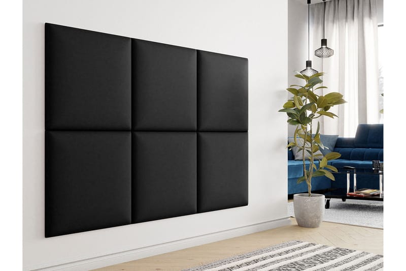 Zaratuz Polstret vægpanel 60x60 cm - Mørkegrå - Boligtilbehør - Dekoration
