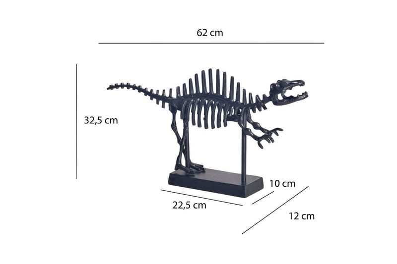 Dekorativ figur Wohnling Dekorativ T-Rex aluminium moderne - Boligtilbehør - Dekoration