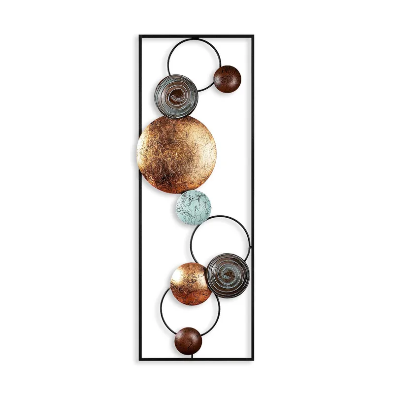 Dekorativ metal-vægdekoration Wallxpert Melodi (32 x 90 x 4 cm), undefined