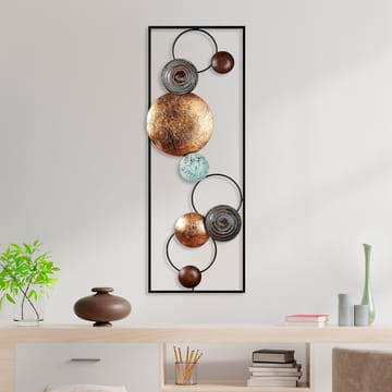 Dekorativ metal-vægdekoration Wallxpert Melodi (32 x 90 x 4 cm) - Boligtilbehør - Billeder & kunst
