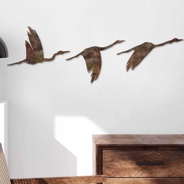 Dekorativt metal-vægtilbehør Wallxpert Rustne fugle – antik finish - Boligtilbehør - Billeder & kunst