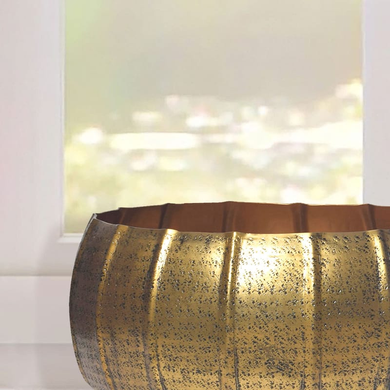 Eliaro Vase 17 cm sæt med 2 - Guldfarvet - Boligtilbehør - Krukker