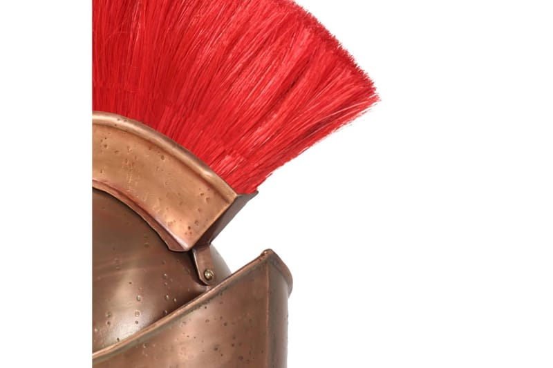 Græsk Krigshjelm Til Rollespil Antik Stål Kobberfarvet - Dekoration