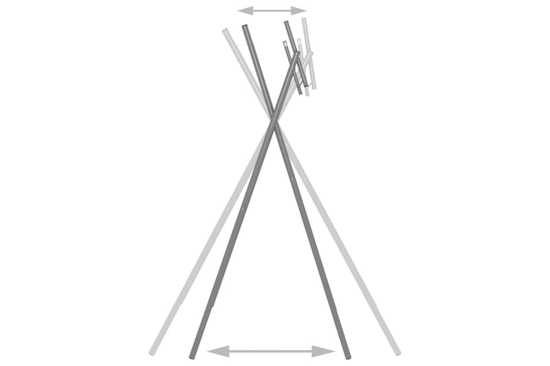 Foldbare Bordben 45X55X112 cm Galvaniseret Stål Sölv - Boligtilbehør - Håndtag og beslag - Beslag - Møbelben
