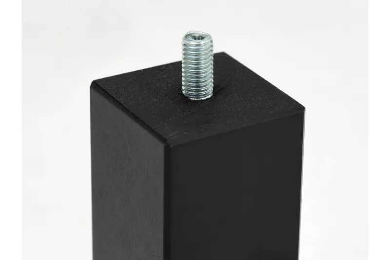 Lucky Sengeben 15cm - 4-pak Sort - Boligtilbehør - Håndtag og beslag - Beslag - Møbelben