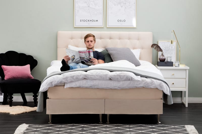 Sengeben 13 cm - 4-pak Metal - Boligtilbehør - Håndtag og beslag - Beslag - Møbelben