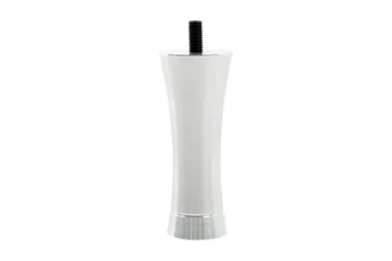 Sengeben 4-pak Bred 12 cm Aluminium Hvid - Metal - Boligtilbehør - Håndtag og beslag - Beslag - Møbelben