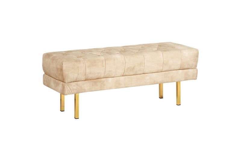 Siddebænk Roseville Beige/guld - Beige/guld - Boligtilbehør - Håndtag og beslag - Beslag - Møbelben