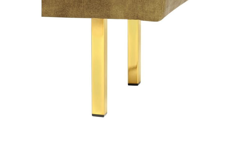 Siddebænk Roseville Grøn/guld - Grøn/guld - Boligtilbehør - Håndtag og beslag - Beslag - Møbelben