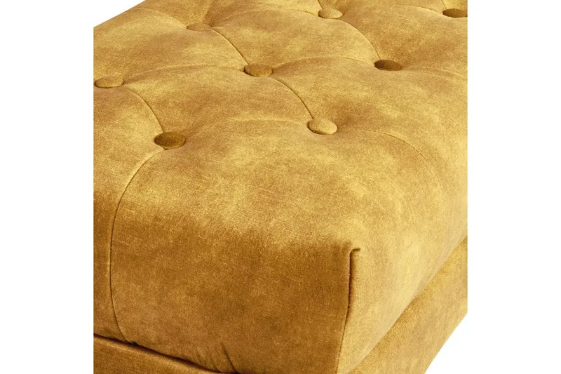 Siddebænk Roseville Gul/guld - Gul/guld - Boligtilbehør - Håndtag og beslag - Beslag - Møbelben