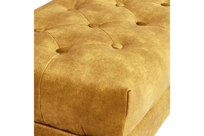 Siddebænk Roseville Gul/guld - Gul/guld - Møbler - Stole & lænestole - Bænke - Entrébænk