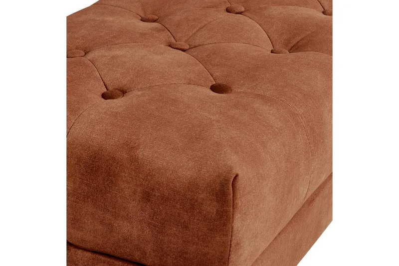 Siddebænk Roseville Rød/guld - Rød/guld - Boligtilbehør - Håndtag og beslag - Beslag - Møbelben