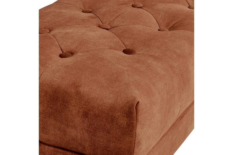 Siddebænk Roseville Rød/guld - Rød/guld - Møbler - Stole & lænestole - Bænke - Entrébænk