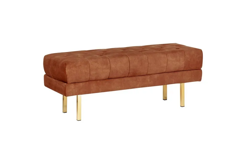 Siddebænk Roseville Rød/guld - Rød/guld - Boligtilbehør - Håndtag og beslag - Beslag - Møbelben
