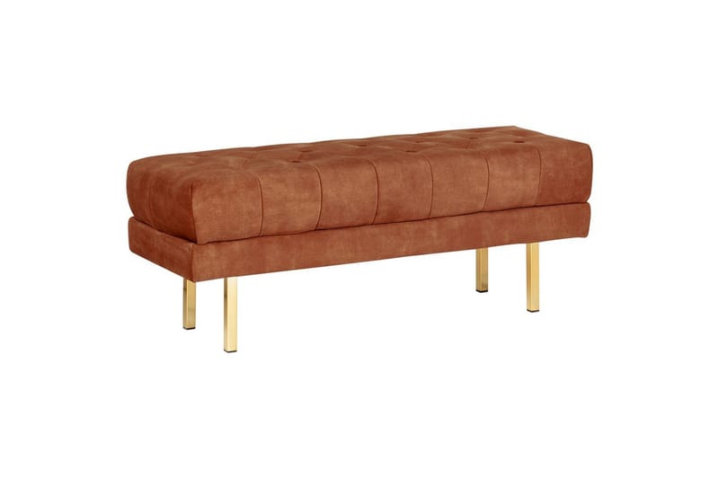 Siddebænk Roseville Rød/guld, Rød/guld