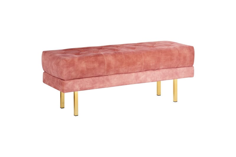 Siddebænk Roseville Rosa/guld - Rosa/guld - Boligtilbehør - Håndtag og beslag - Beslag - Møbelben