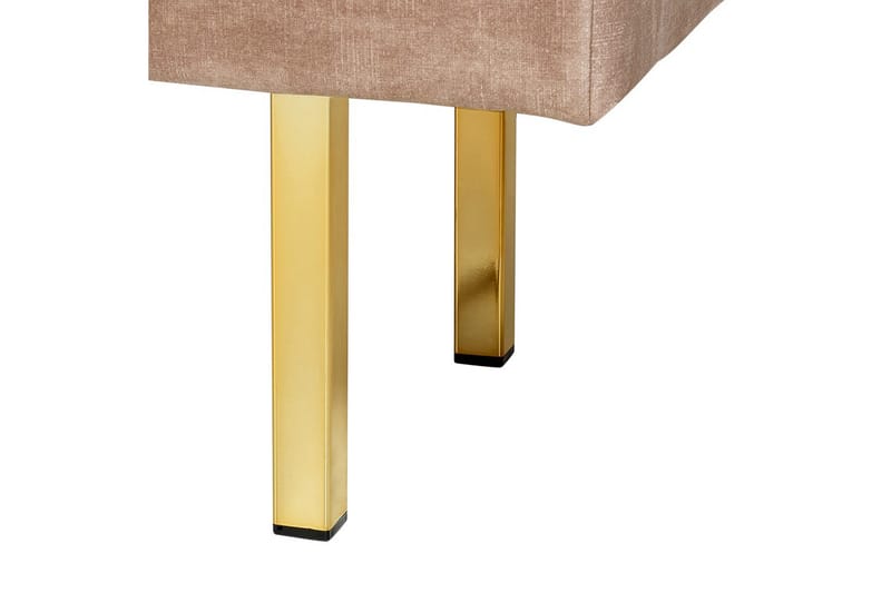 Siddebænk Roseville Taupe/guld - Taupe/guld - Boligtilbehør - Håndtag og beslag - Beslag - Møbelben