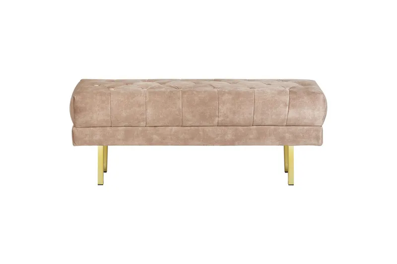 Siddebænk Roseville Taupe/guld - Taupe/guld - Boligtilbehør - Håndtag og beslag - Beslag - Møbelben