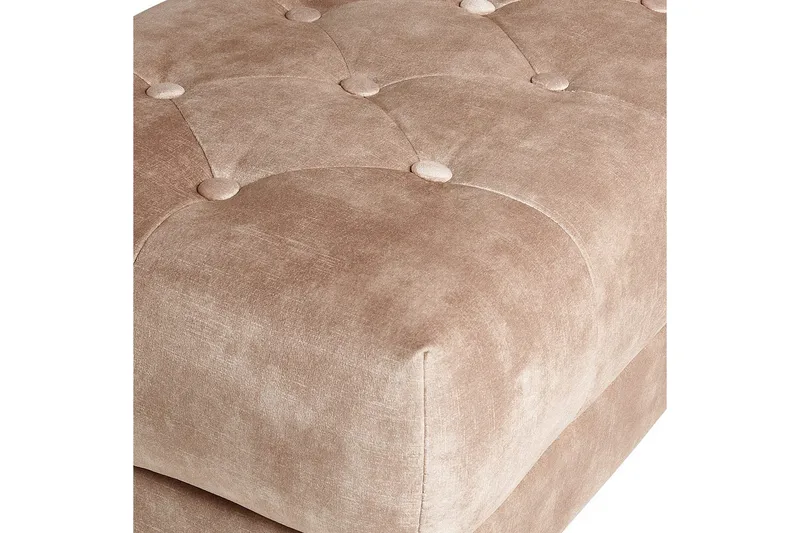 Siddebænk Roseville Taupe/guld - Taupe/guld - Boligtilbehør - Håndtag og beslag - Beslag - Møbelben