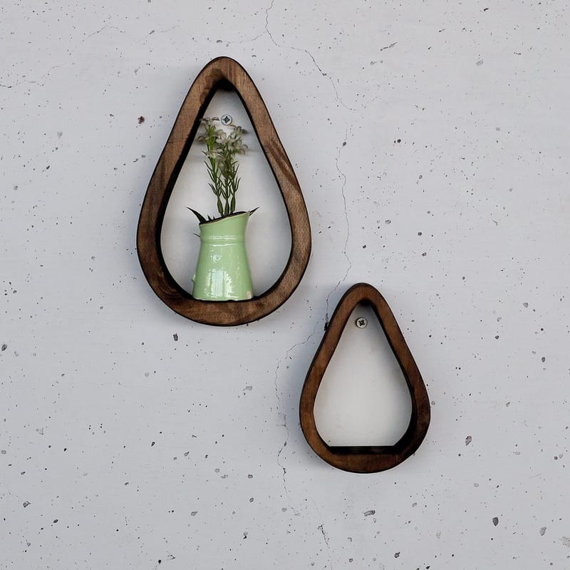 Dekorativ væghylde i træ Hanah Home Rafora (20 x 13 x 4 cm) Træ, undefined