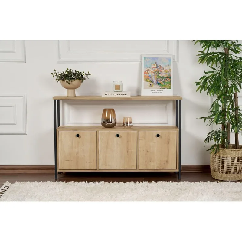 Hemani Konsolbord 120 cm - Sort - Møbler - Borde - Aflastningsbord - Konsolbord & sidebord