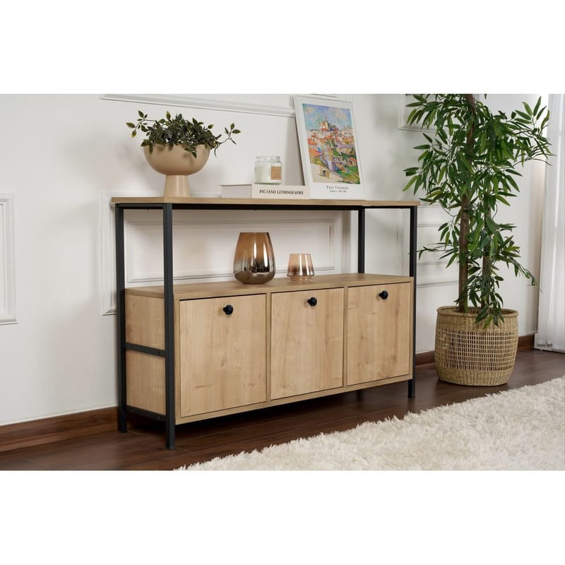Hemani Konsolbord 120 cm - Sort - Møbler - Borde - Aflastningsbord - Konsolbord & sidebord