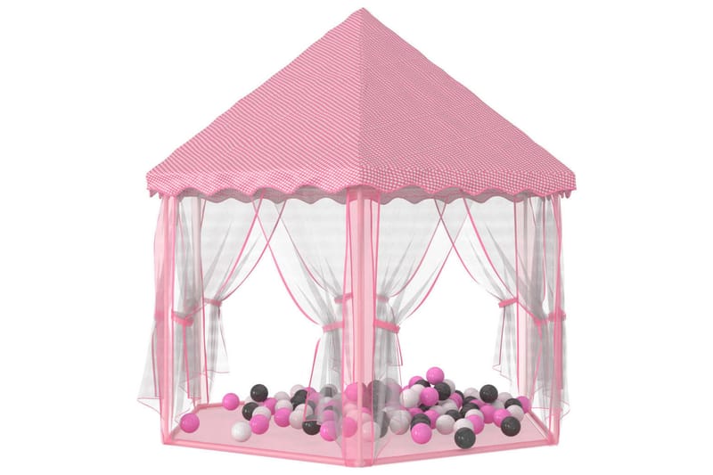 beBasic legetelt med 250 bolde 133x140 cm prinsessetema pink - LyserÃ¸d - Boligtilbehør - Indretning børneværelse - Legetelt & tipitelt børneværelse