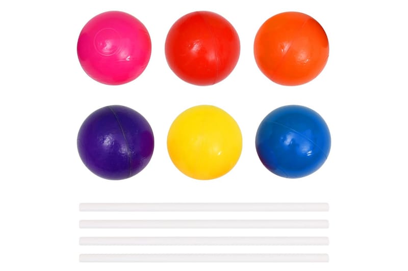 boldbassin med 50 bolde til børn 75x75x32 cm - Boldbassin