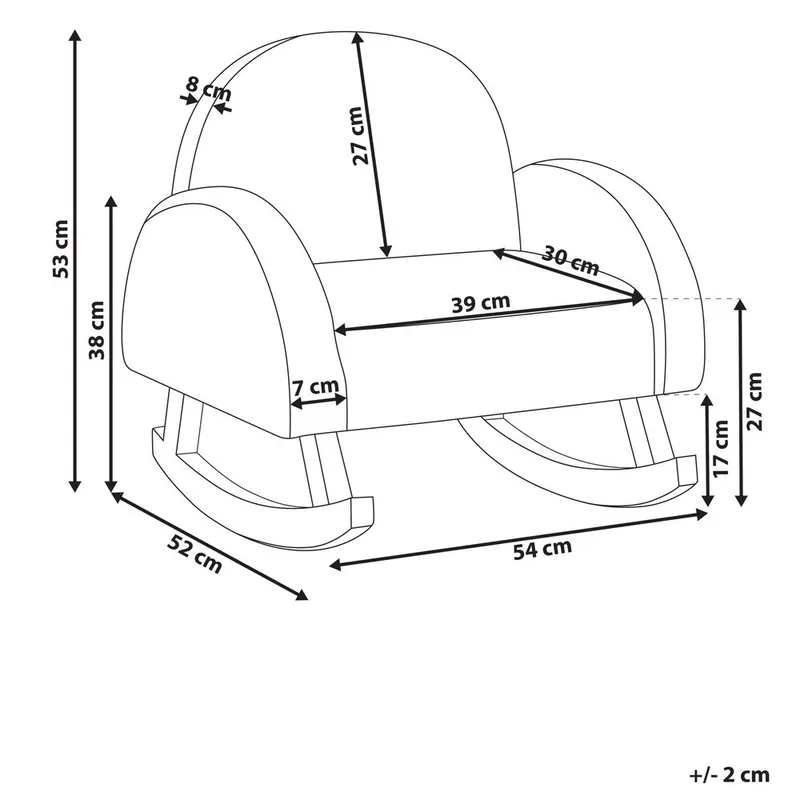 Gyngestol Hug - Rosa, lyst træ - Boligtilbehør - Indretning børneværelse - Legetøj